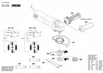 Bosch 3 601 H24 830 Gws 1400 Angle Grinder 230 V / Eu Spare Parts